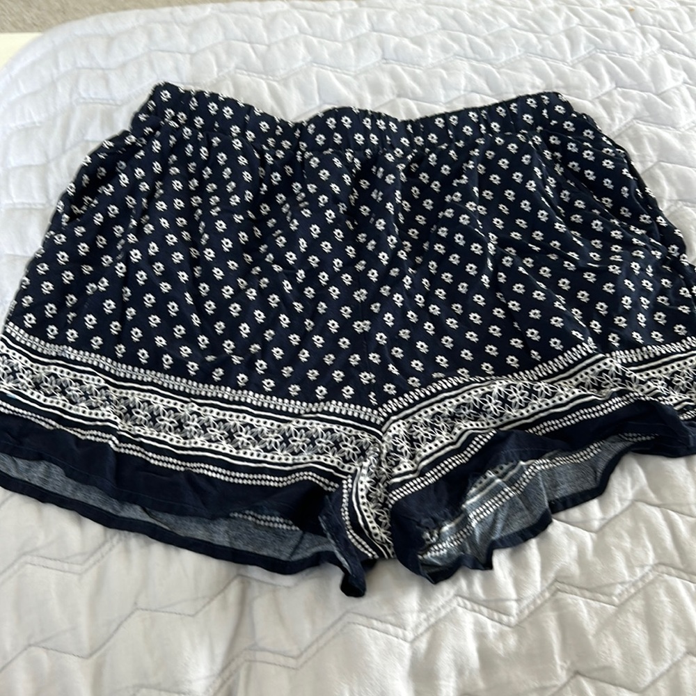 Bandana print casual shorts